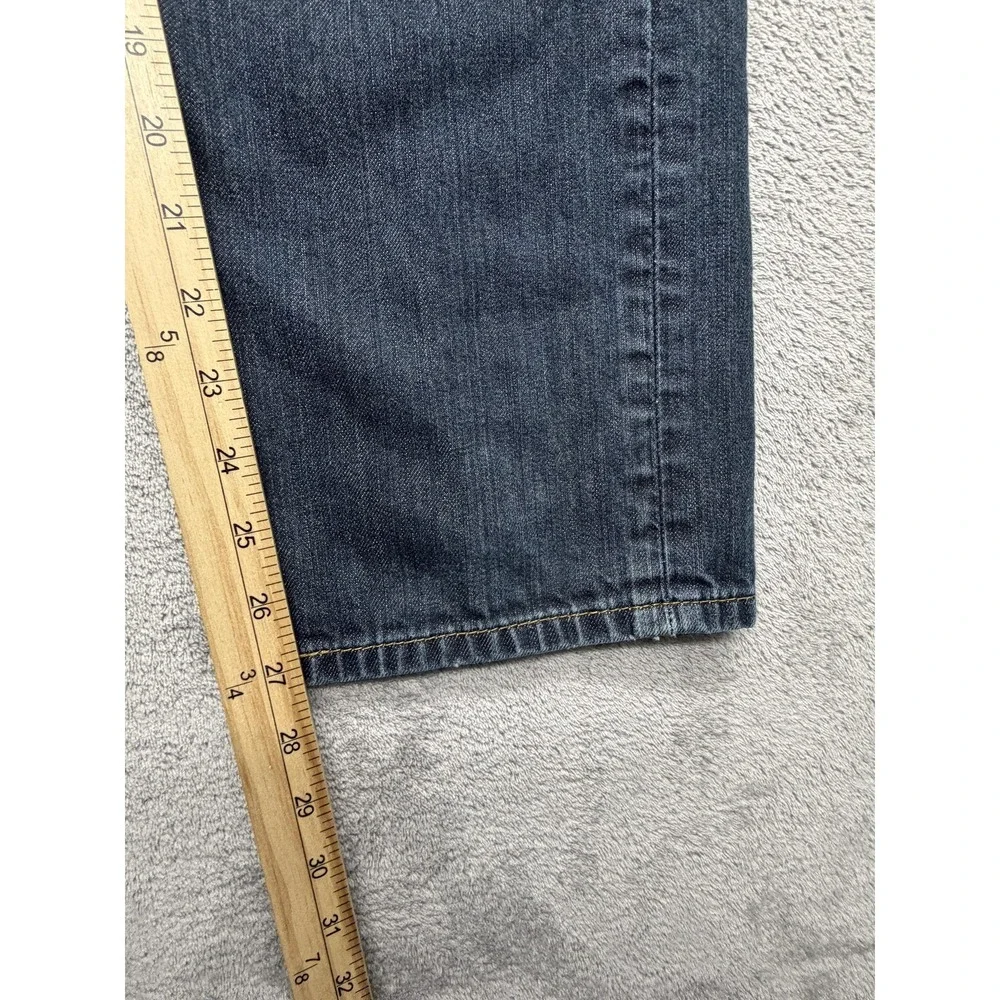 Levis 514 Jeans Mens Measured 32x27 Blue Straight Regular Denim Button‎ Fly